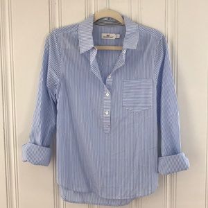 Vineyard Vines Blue & White Stripe Collared Shirt